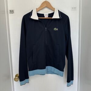 Lacoste Mens blue zip up jacket (med)